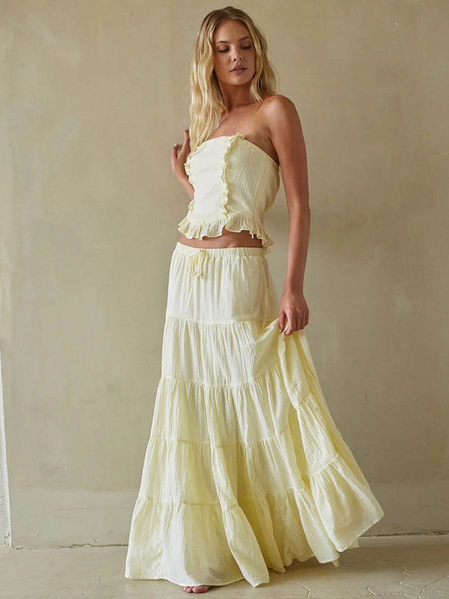 Simona Tiered Maxi Skirt