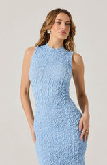 Textured Bodycon Midi Dress