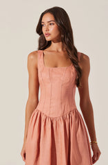 Thierry Linen Midi Dress