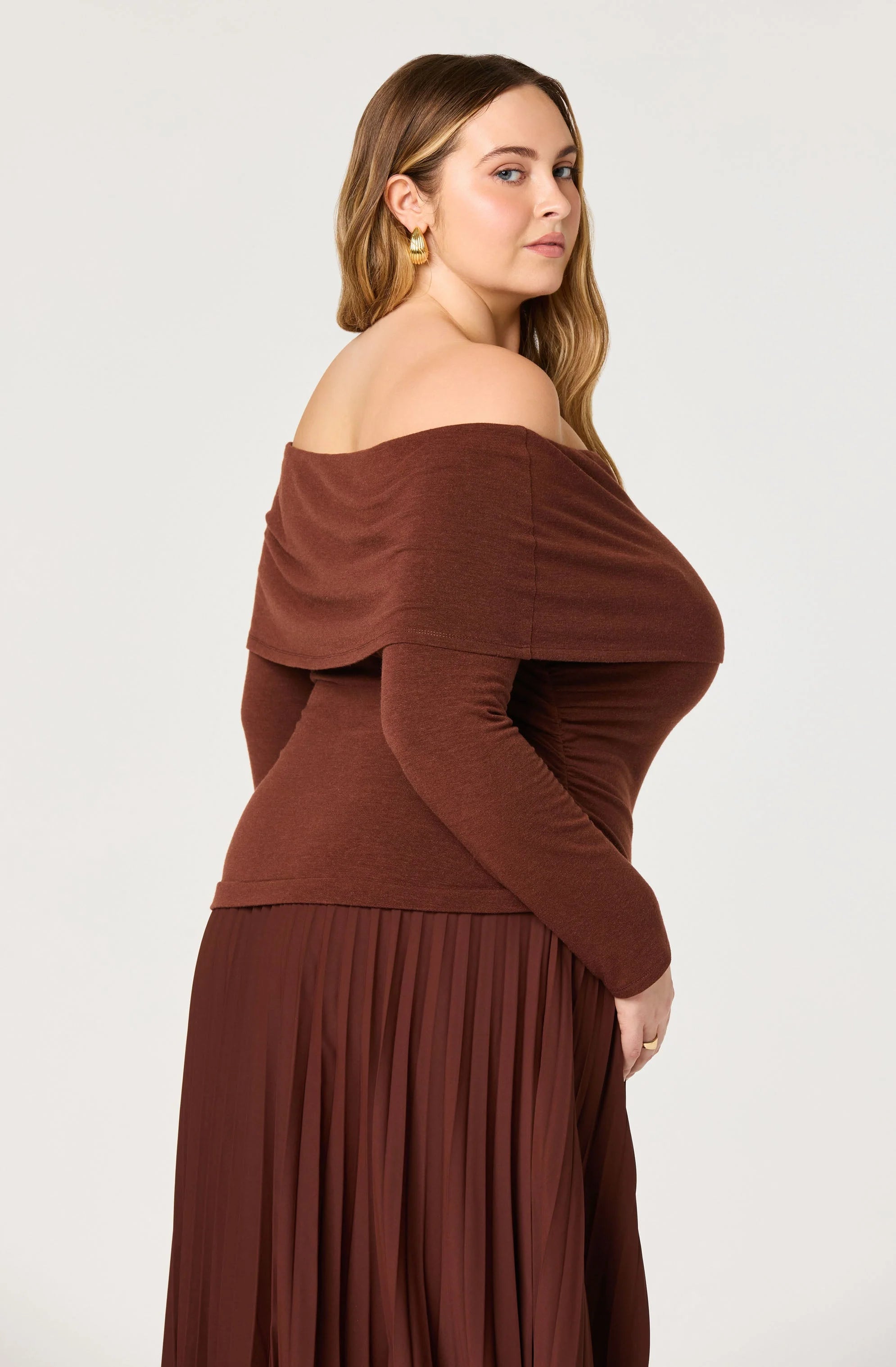 Tanaia Pleated Mixed Media Dress