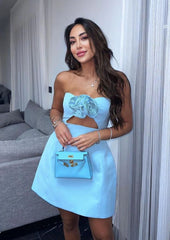 Valencia Dress - Baby Blue