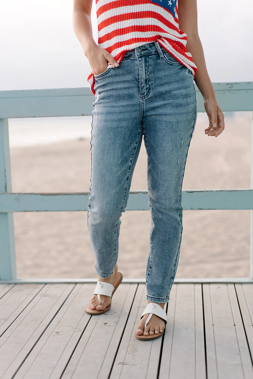 Savannah High Rise Vintage Slim Jeans