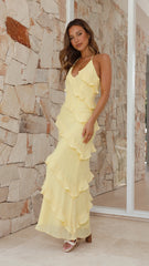 Sophia Maxi Dress - Lemon