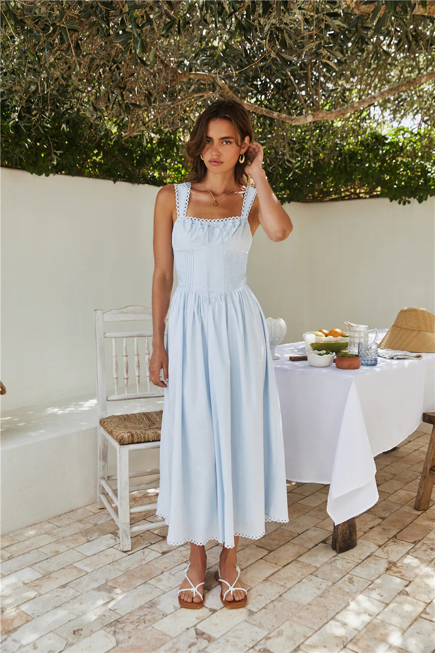 Wandering Soul Maxi Dress Blue