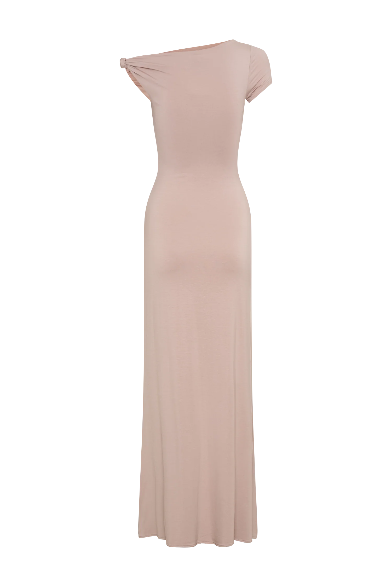 Tamsin Short Sleeve Modal Maxi Dress - Mushroom