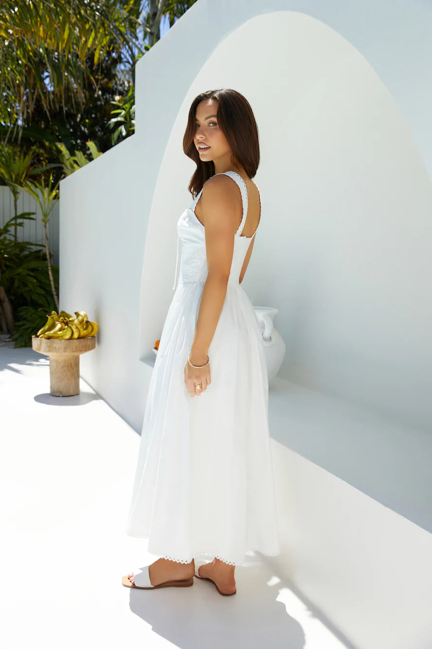 Wandering Soul Maxi Dress White