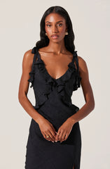 Sorbae Ruffle Maxi Dress