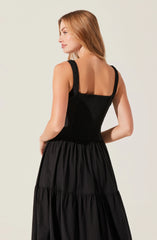 Temperance Tiered Milkmaid Maxi Dress