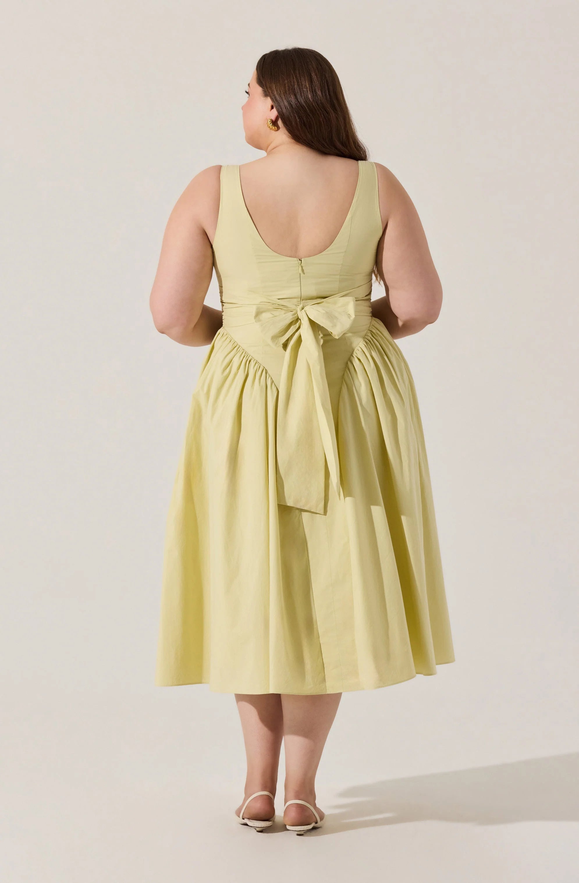 Vinya Poplin Drop Waist Dress