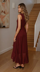 Sareiah Maxi Dress - Wine