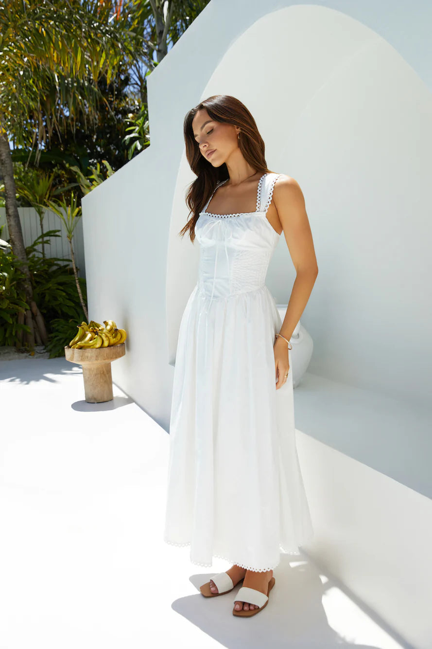 Wandering Soul Maxi Dress White