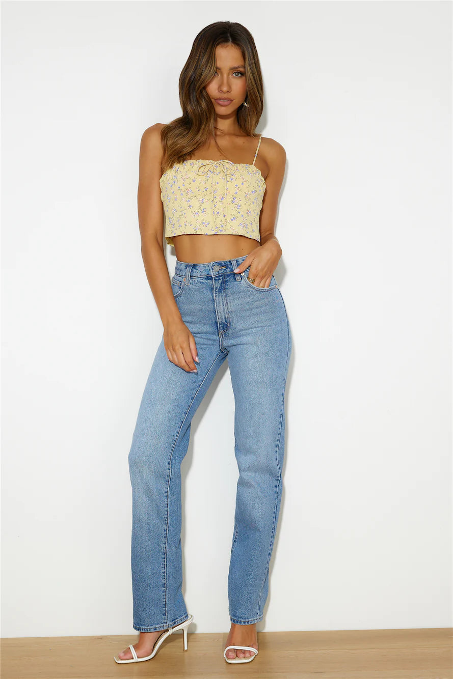 ABRAND A '94 High Straight Karla Jeans Vintage Blue