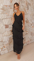 Sophia Maxi Dress - Black