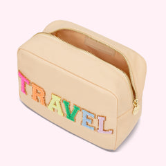 Stoney Clover Lane Travel Large Pouch in Tan